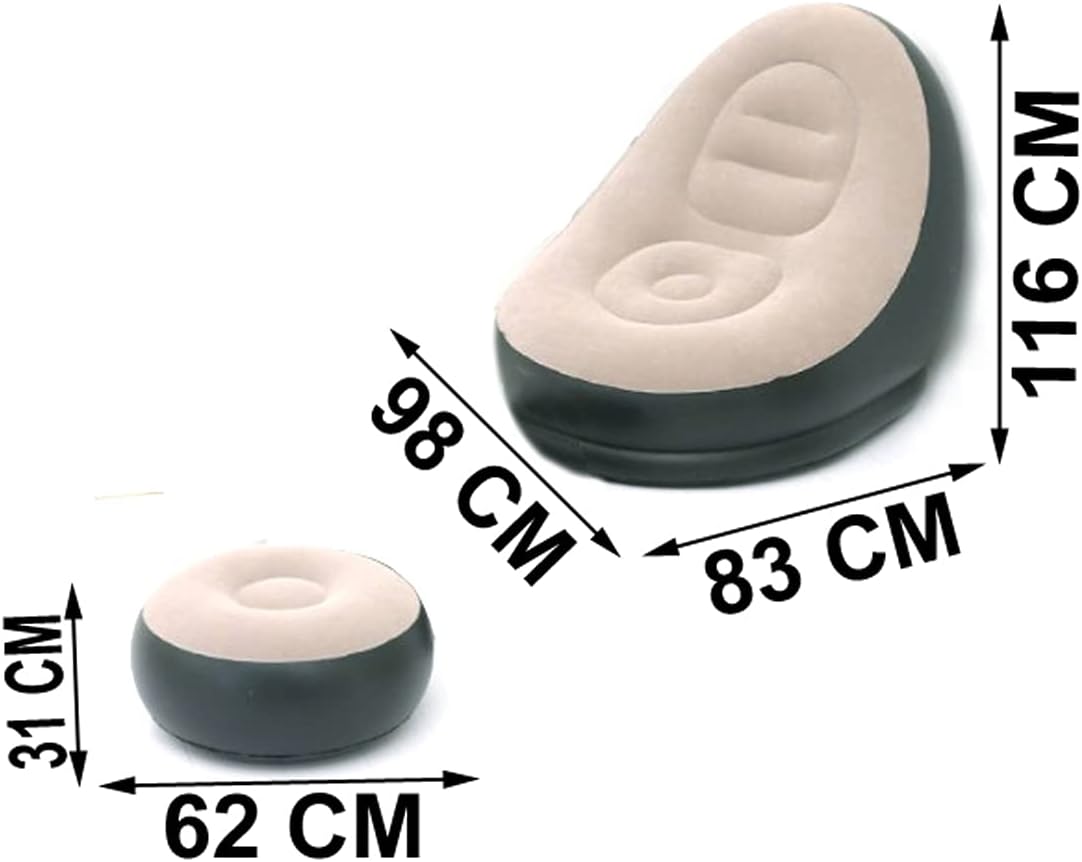 Inflatable Air Chair with Footstool
