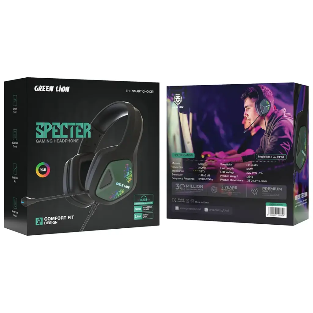 Green Lion Specter Gaming Headphone