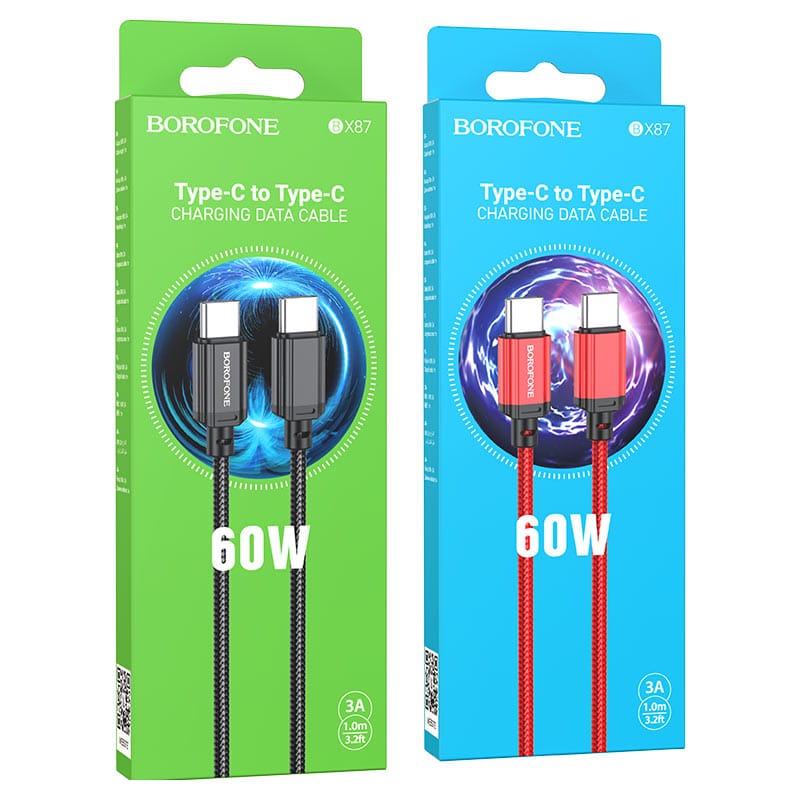 Borofone BX87 Type-C to Type-C Cable – 60W