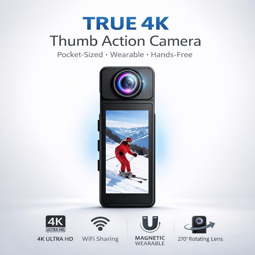 4K WiFi Sports Camera – All-In-One Mount Kit