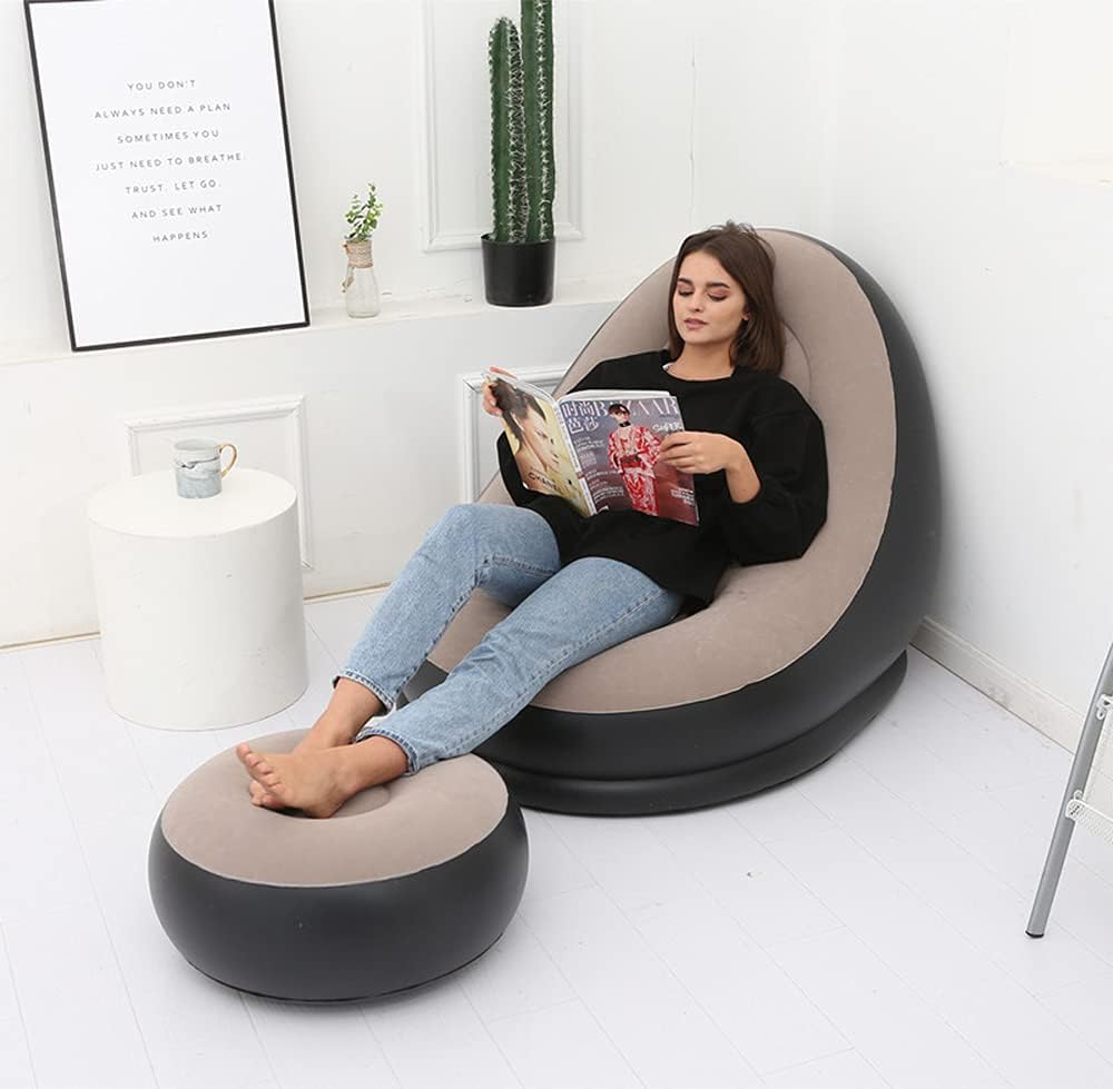 Inflatable Air Chair with Footstool