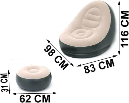 Inflatable Air Chair with Footstool