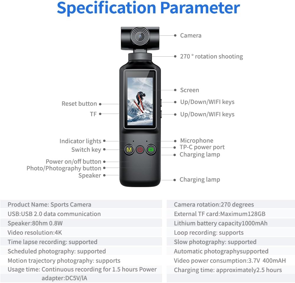 X8 Sports Camera 4K