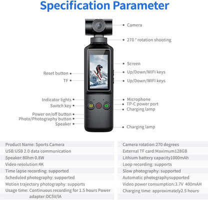 X8 Sports Camera 4K