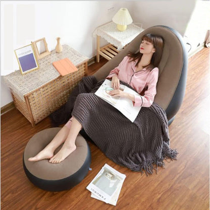 Inflatable Air Chair with Footstool