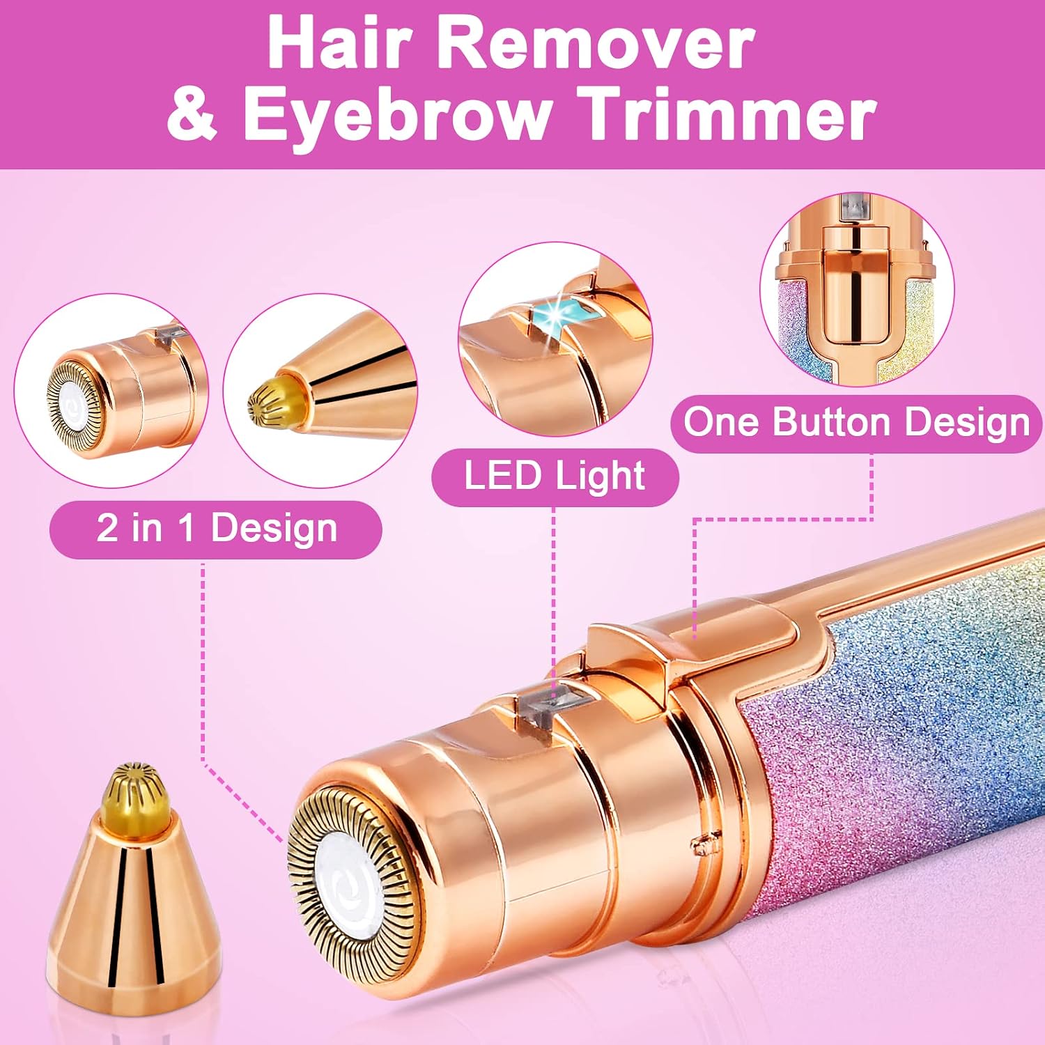 ACWOO 2-In-1 Facial Hair Remover