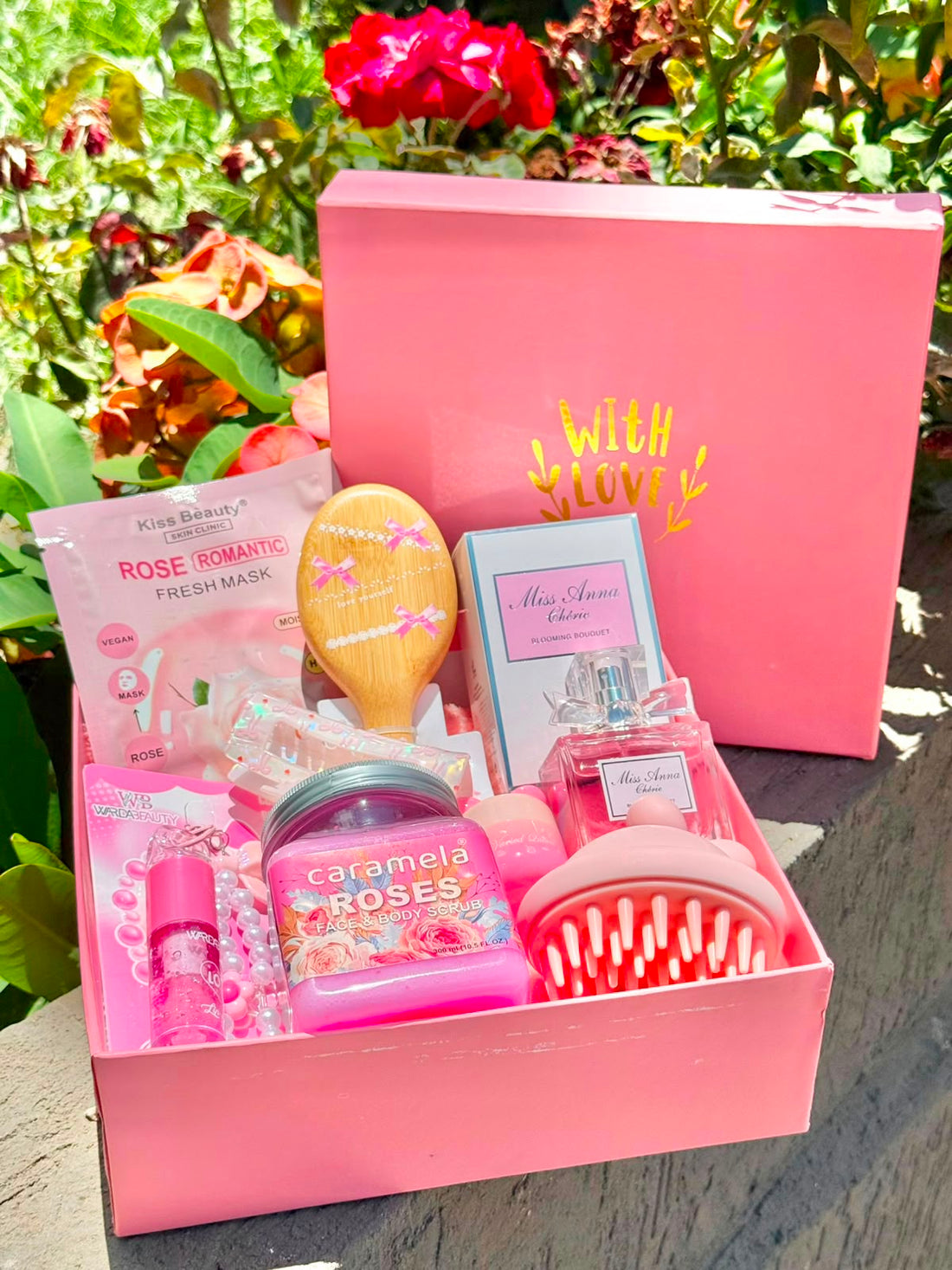 "With Love" Pink Beauty &amp; Self-Care Gift Hamper