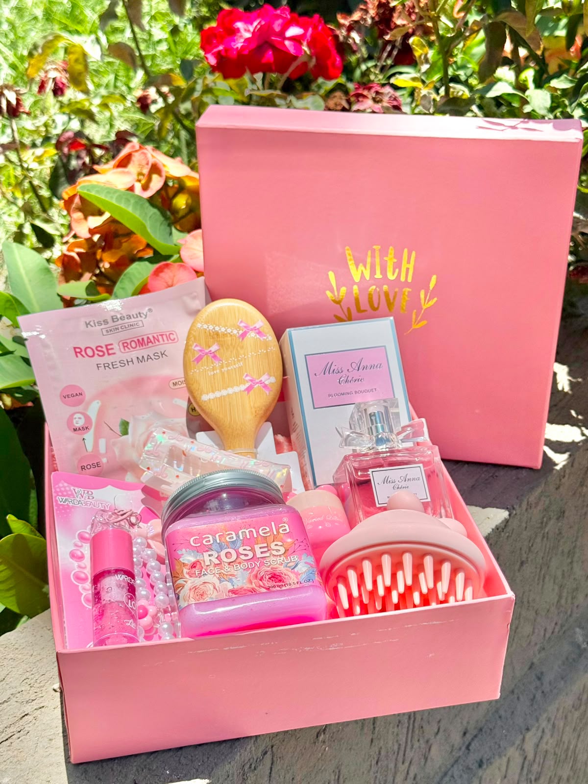 "With Love" Pink Beauty &amp; Self-Care Gift Hamper