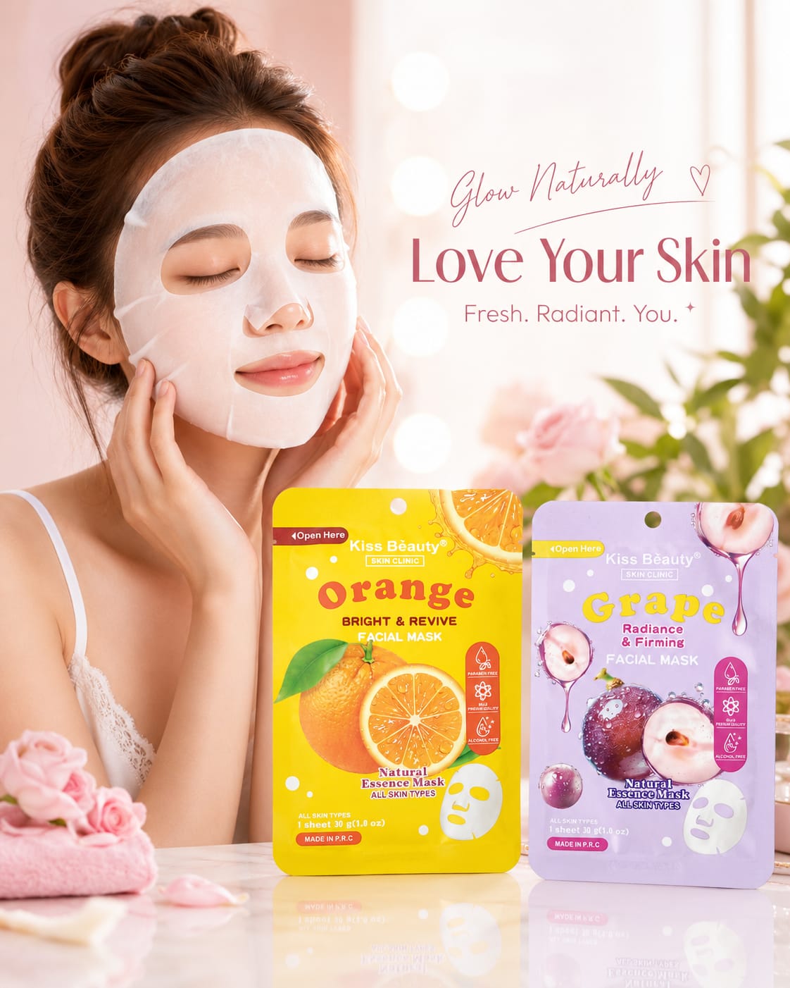 Orange &amp; Grape Face Mask Set