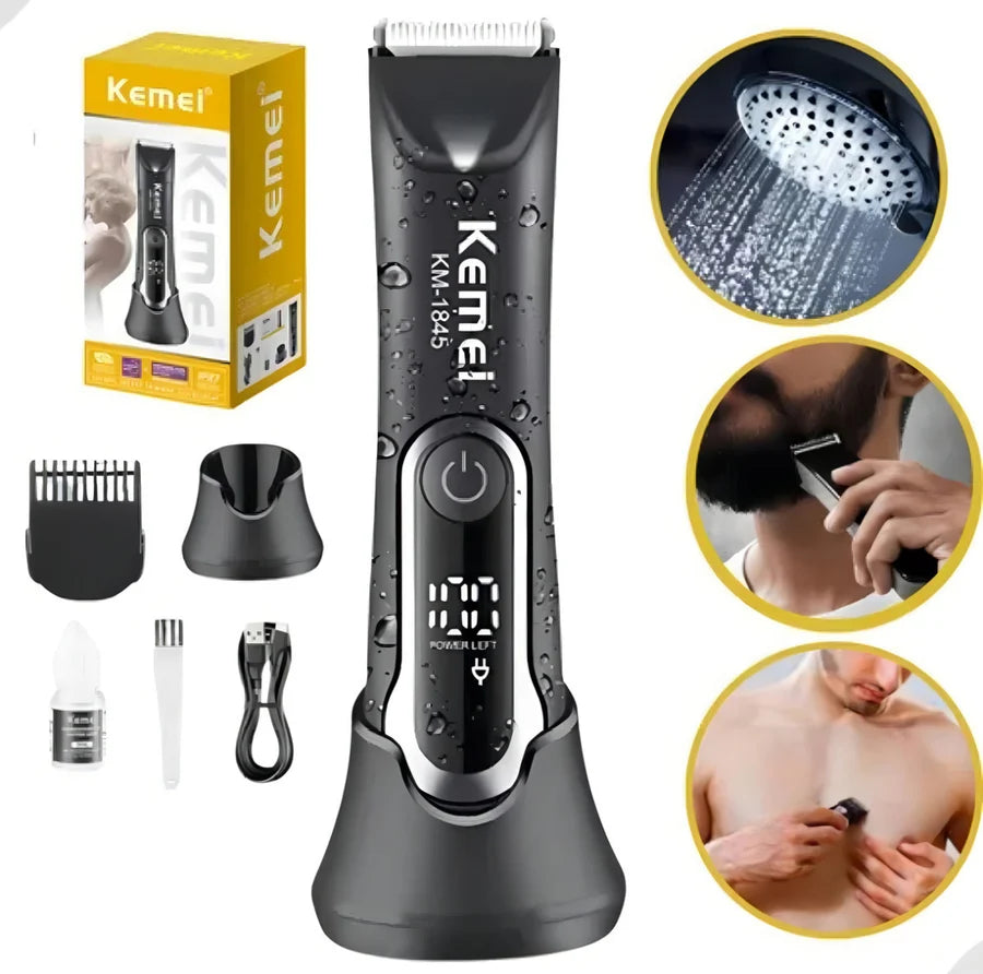 Kemei KM-1845 Body &amp; Groin Hair Trimmer