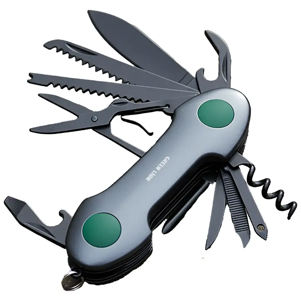 Green Lion 14-In-1 Multi Tool Key Chain Knife