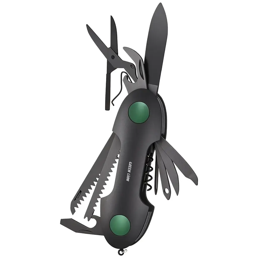 Green Lion 14-In-1 Multi Tool Key Chain Knife