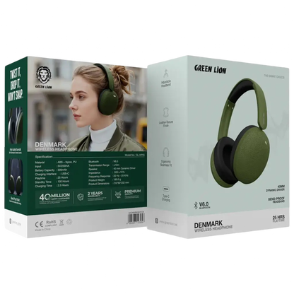 Green Lion Denmark Wireless Headphone