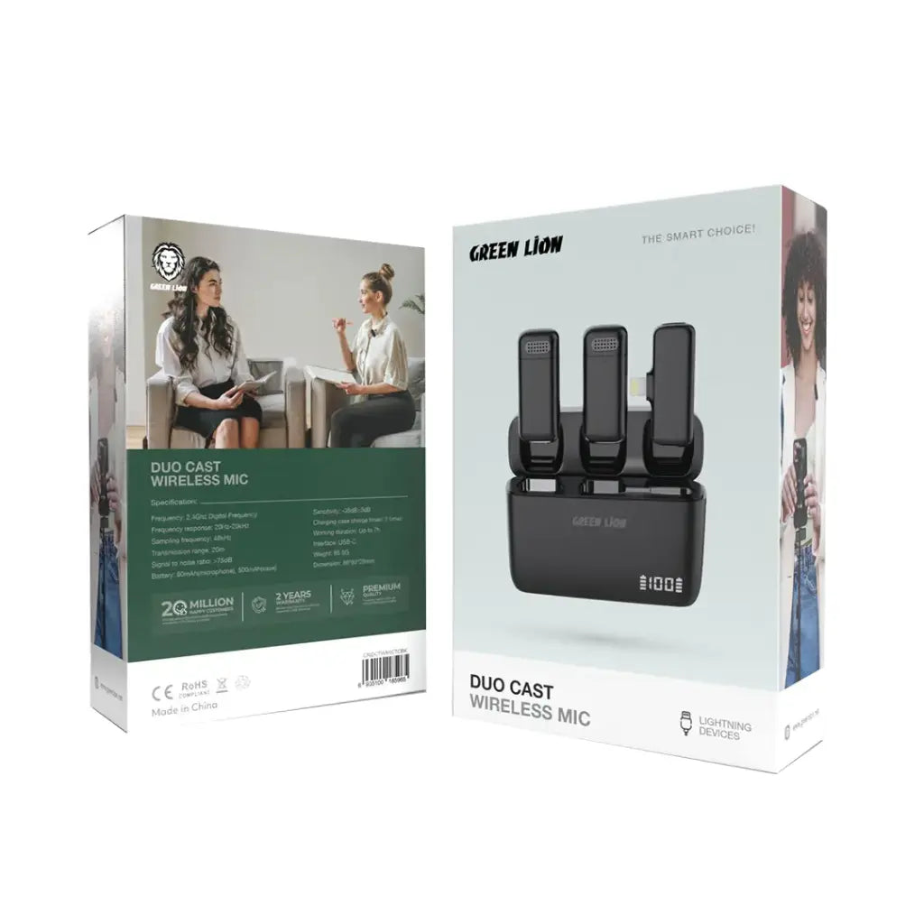 Green Lion Duo Cast Wireless Mic – Type-C