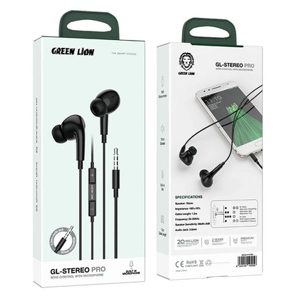 Green Lion GL-Stereo Pro Wired Earphone with Microphone