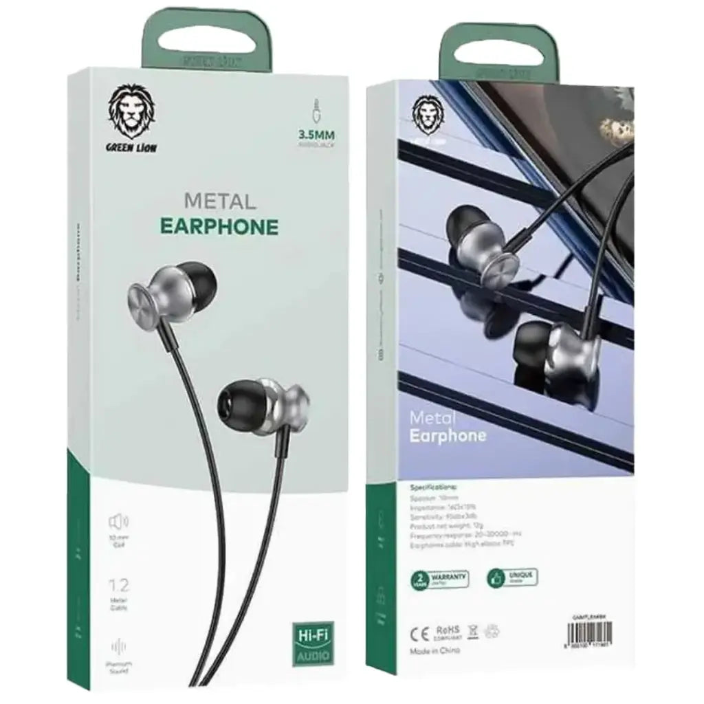 Green Lion Metal Earphone