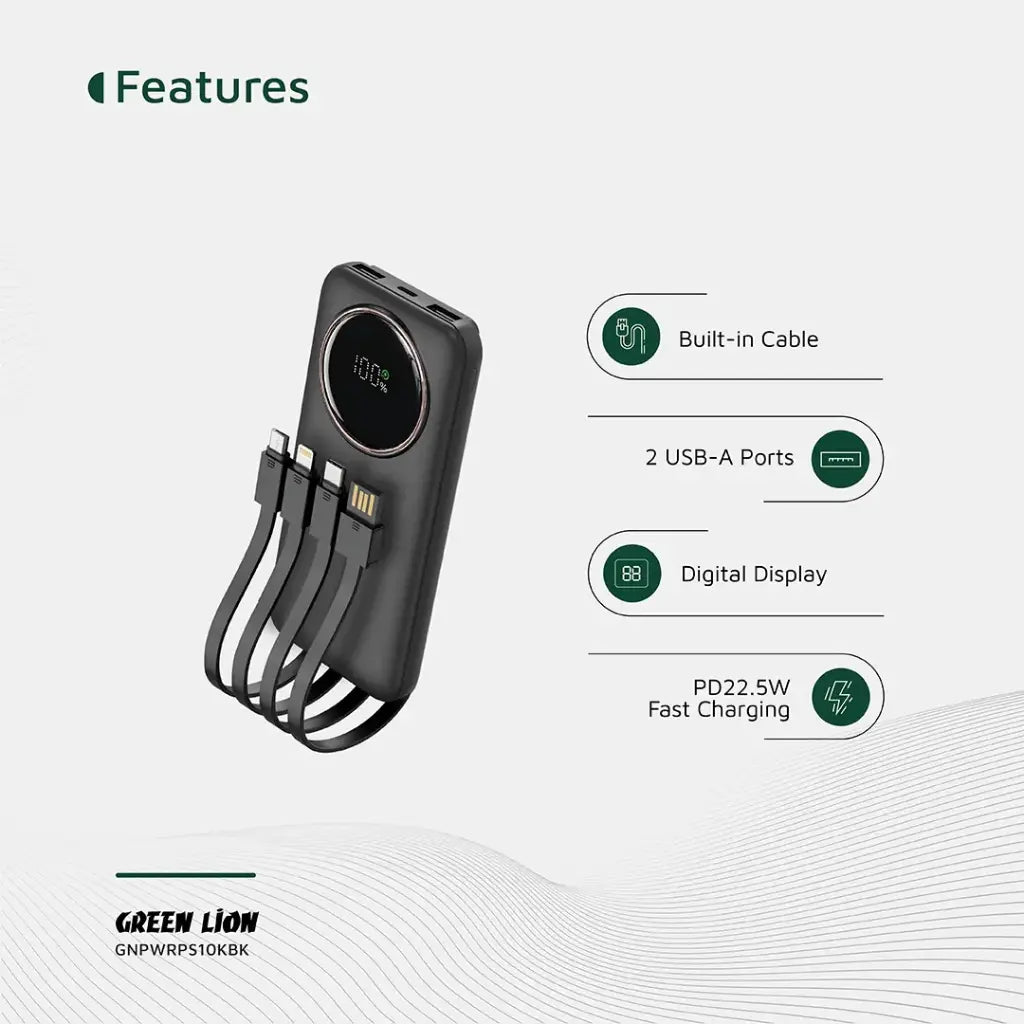 Green Lion Power Pulse 10000mAh Power Bank