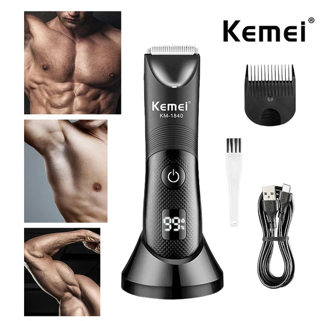 Kemei KM-1845 Body &amp; Groin Hair Trimmer