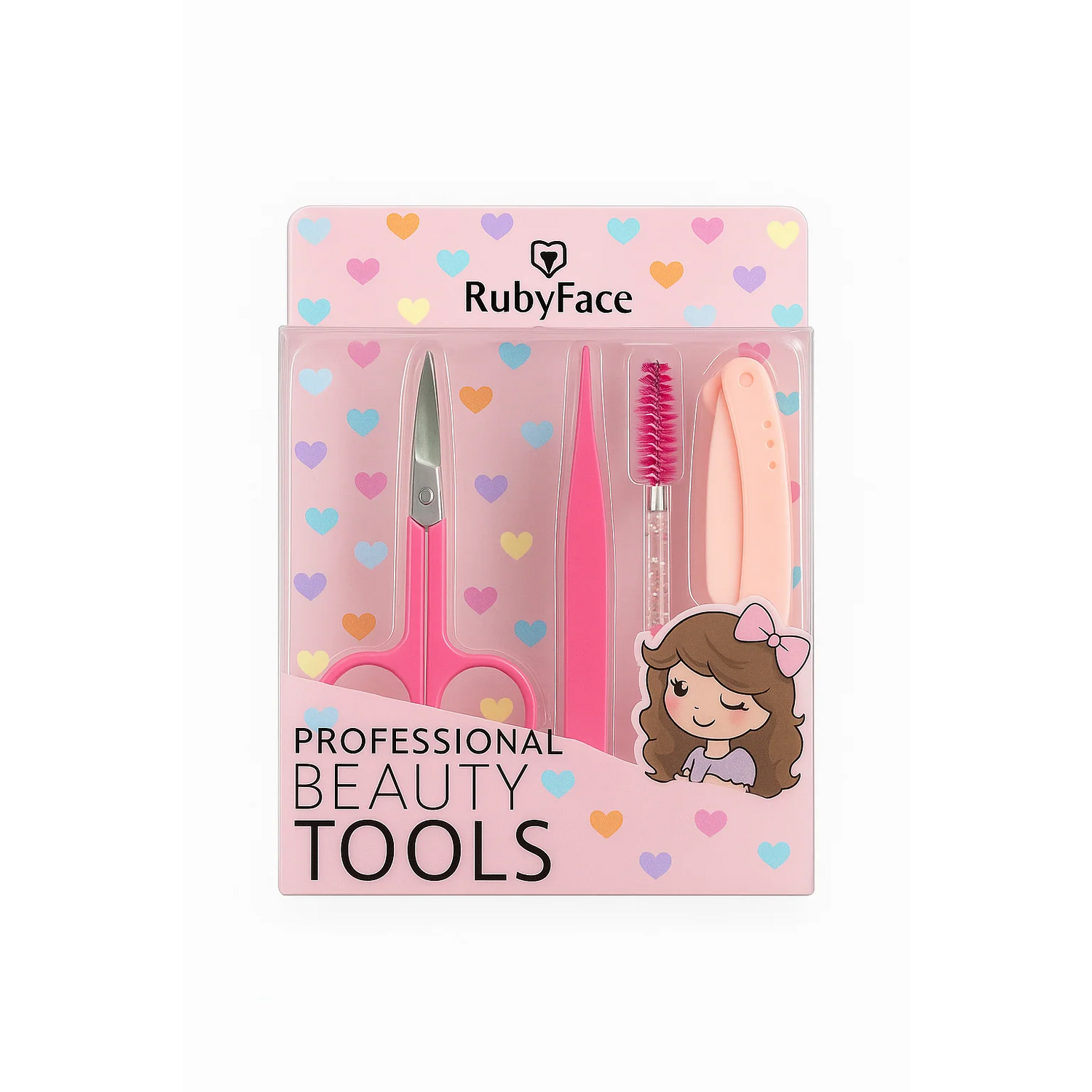Ruby Face 4-Piece Beauty &amp; Brow Grooming Set