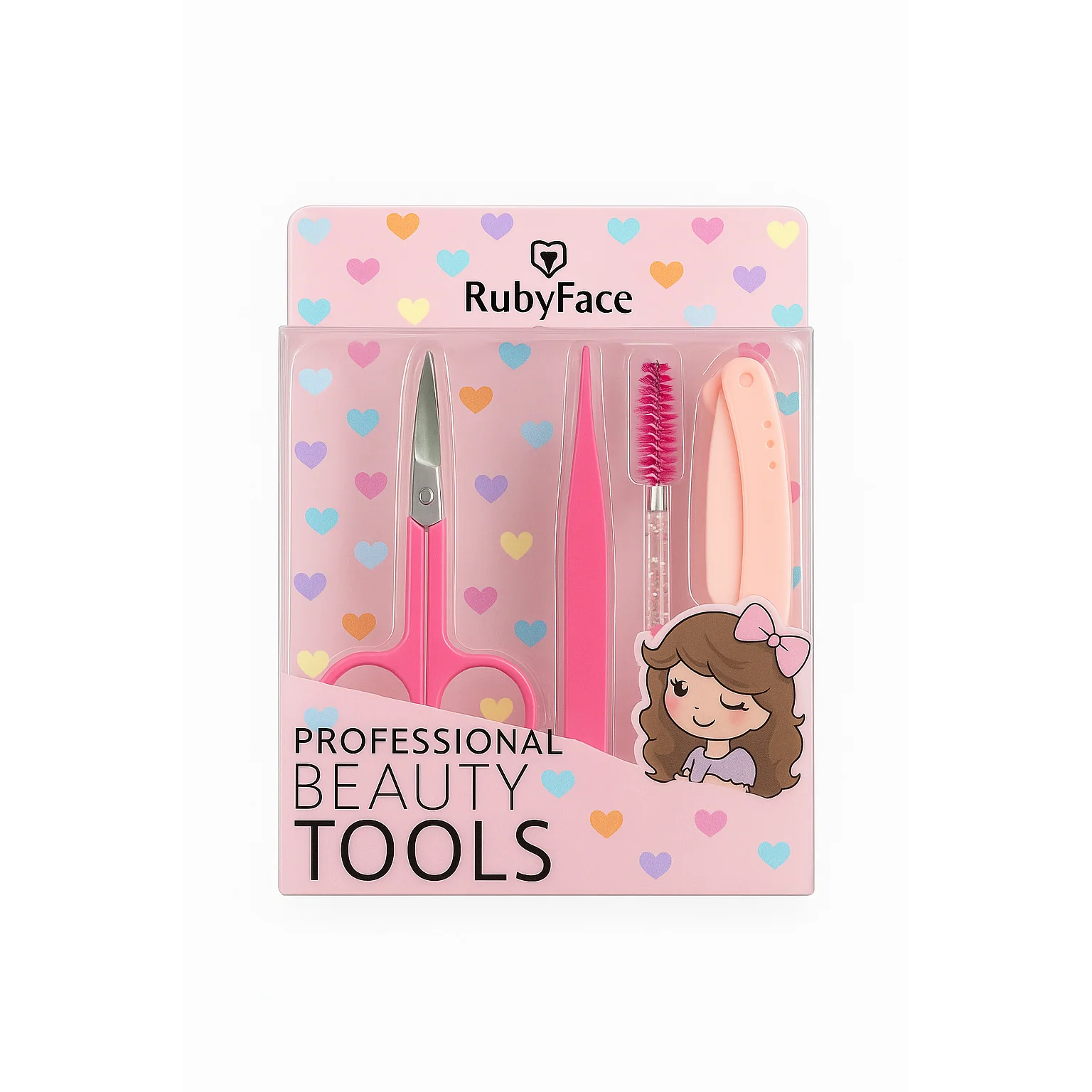 Ruby Face 4-Piece Beauty &amp; Brow Grooming Set