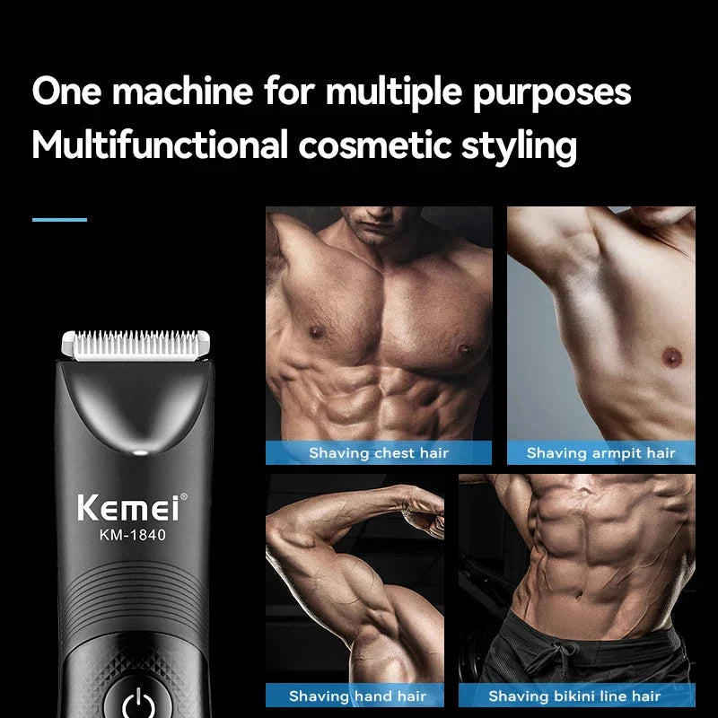 Kemei KM-1845 Body &amp; Groin Hair Trimmer