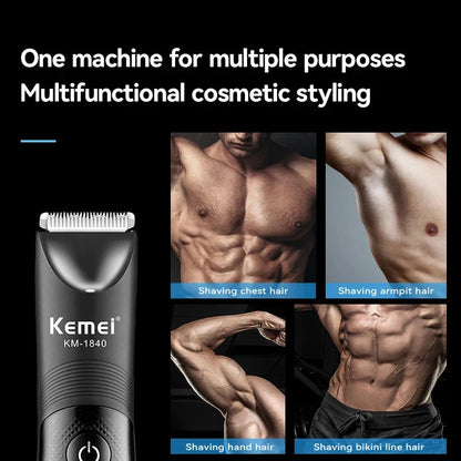 Kemei KM-1845 Body &amp; Groin Hair Trimmer