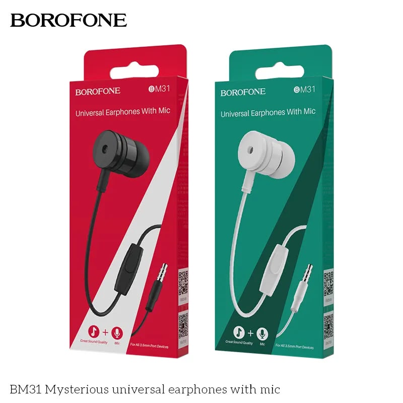 Borofone BM31 Universal Earphones with Mic