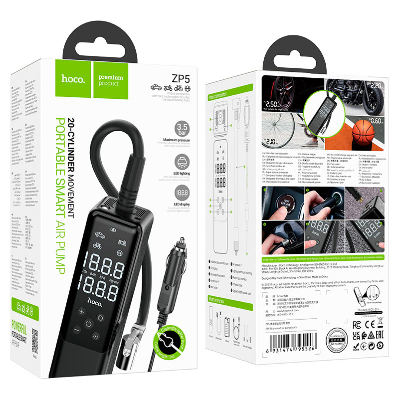 Hoco ZP5 Portable Smart Air Pump