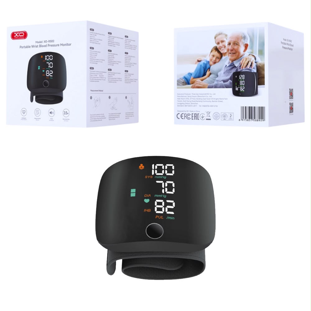 XO RS02 Portable Wrist Blood Pressure Monitor