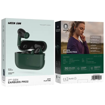 Green Lion 2nd Gen Earbuds Pro 2 with ANC