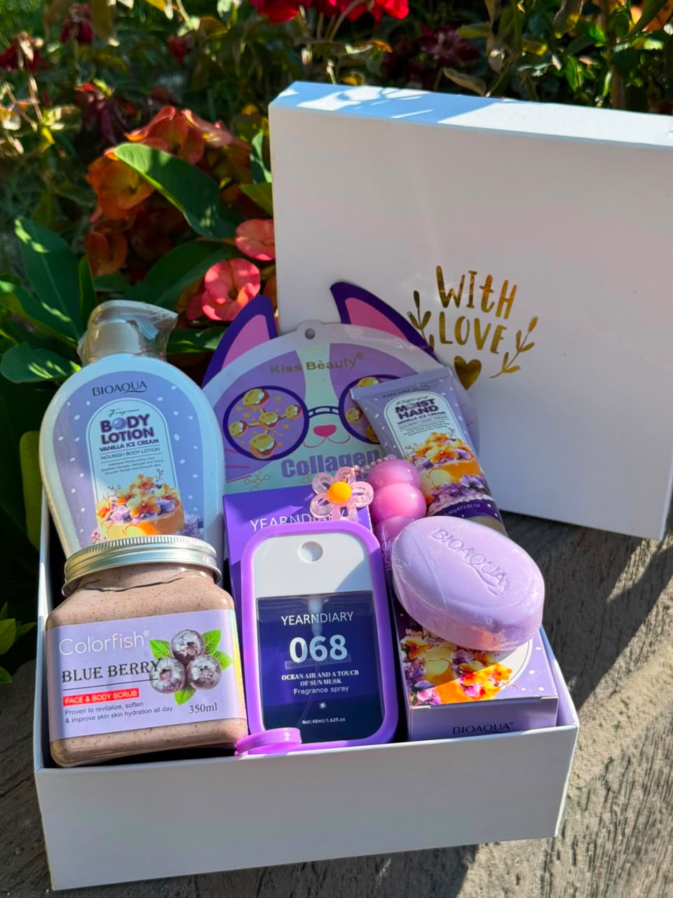 "With Love" Purple Self-Care Gift Box