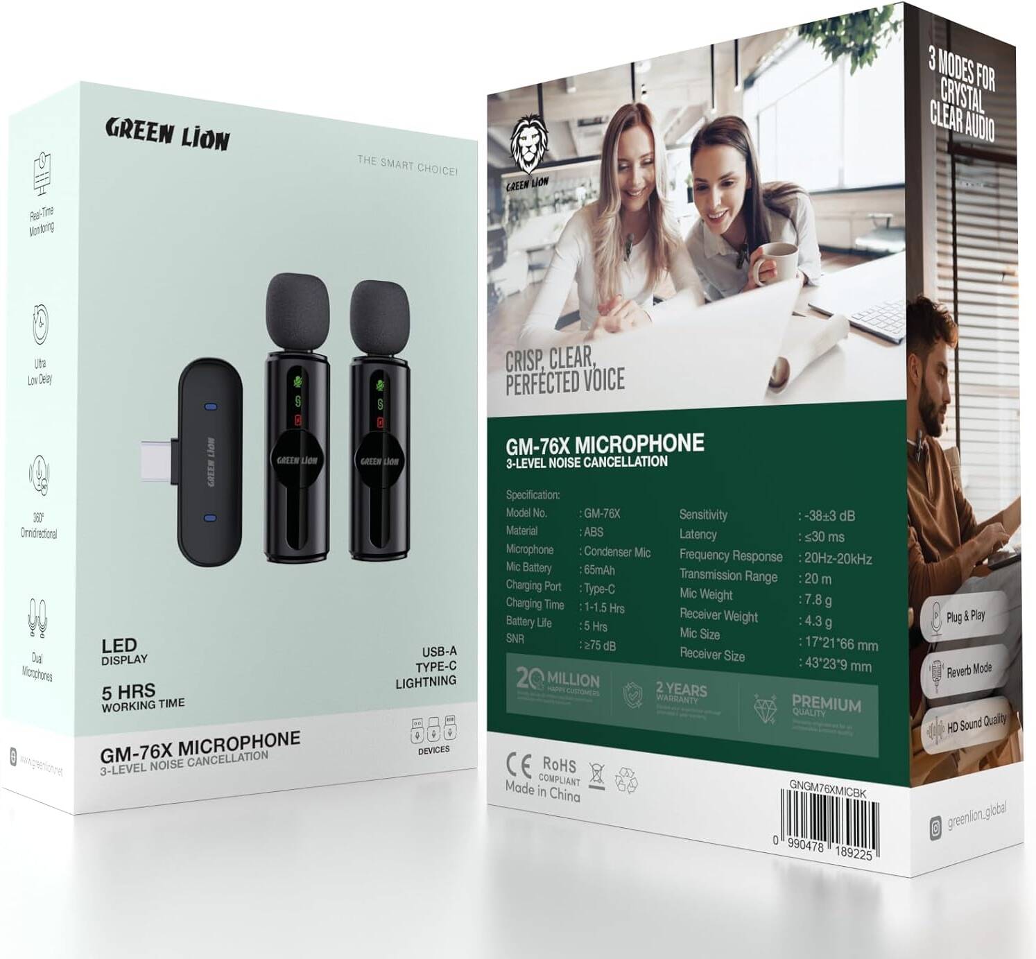 Green Lion GM-76X Microphone 3-In-1