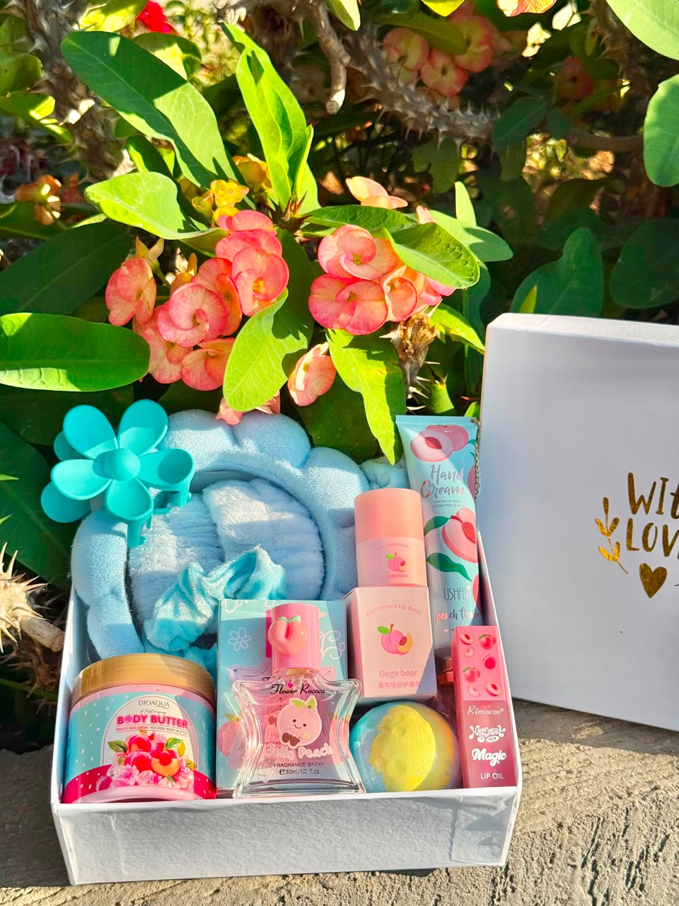 Peach Self-Care Gift Set