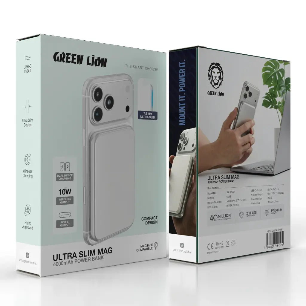 Green Lion Ultra Slim Mag 4000mAh Power Bank