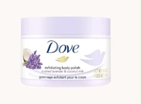 Dove Exfoliating Body Polish scrub Lavender &amp; Coconut Milk 298g