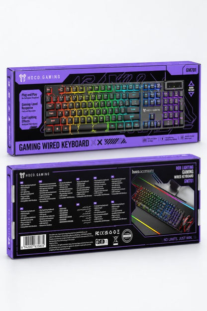 GM701 Wired RGB Gaming Keybored