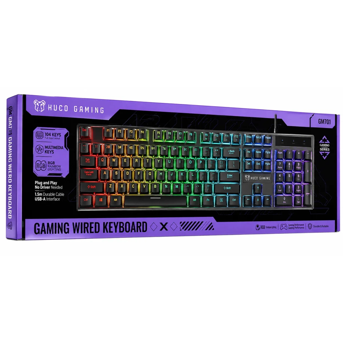 GM701 Wired RGB Gaming Keybored